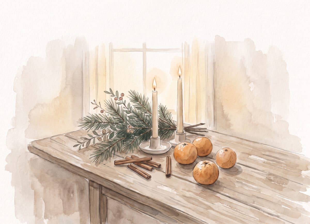 Candles and oranges